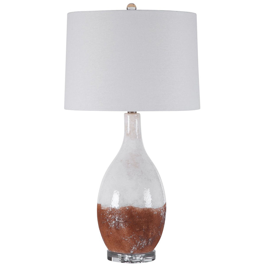 Uttermost Durango Rust White Table Lamp