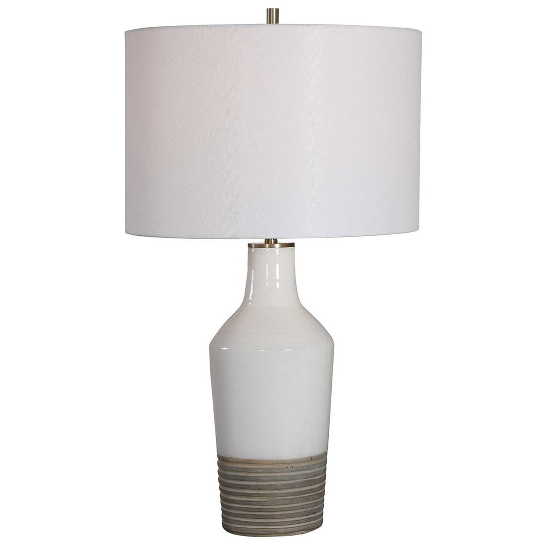 Uttermost Dakota White Crackle Table Lamp