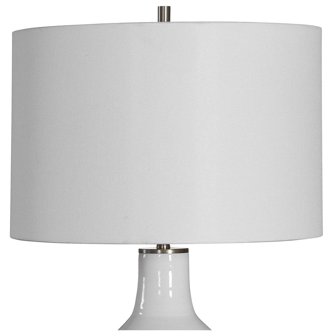 Uttermost Dakota White Crackle Table Lamp