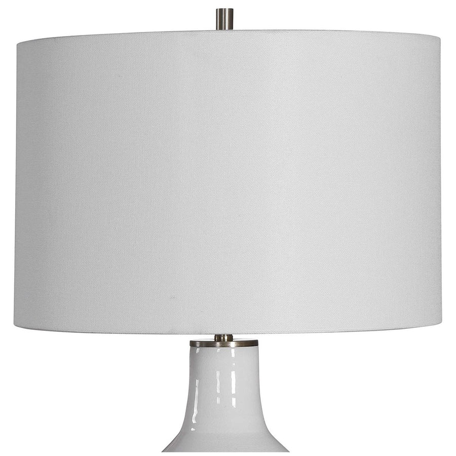 Uttermost Dakota White Crackle Table Lamp