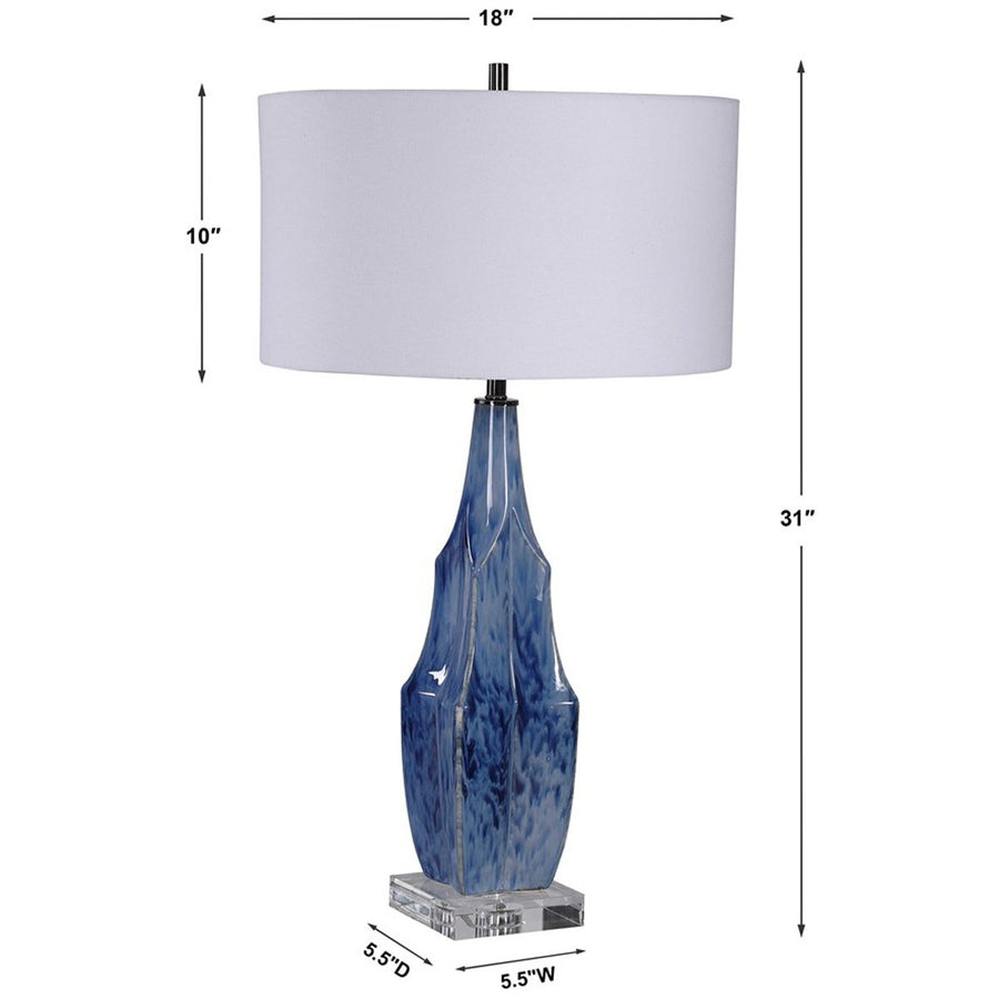 Uttermost Everard Blue Table Lamp