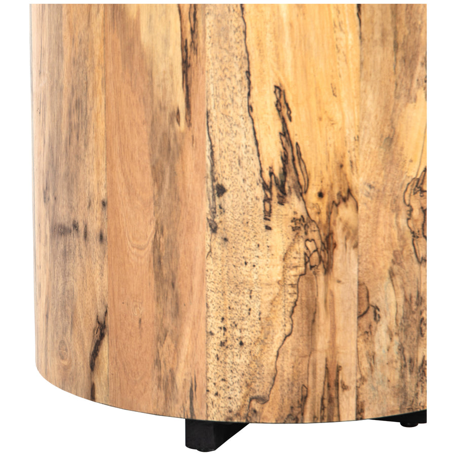 Four Hands Wesson Hudson Round End Table - Spalted Primavera