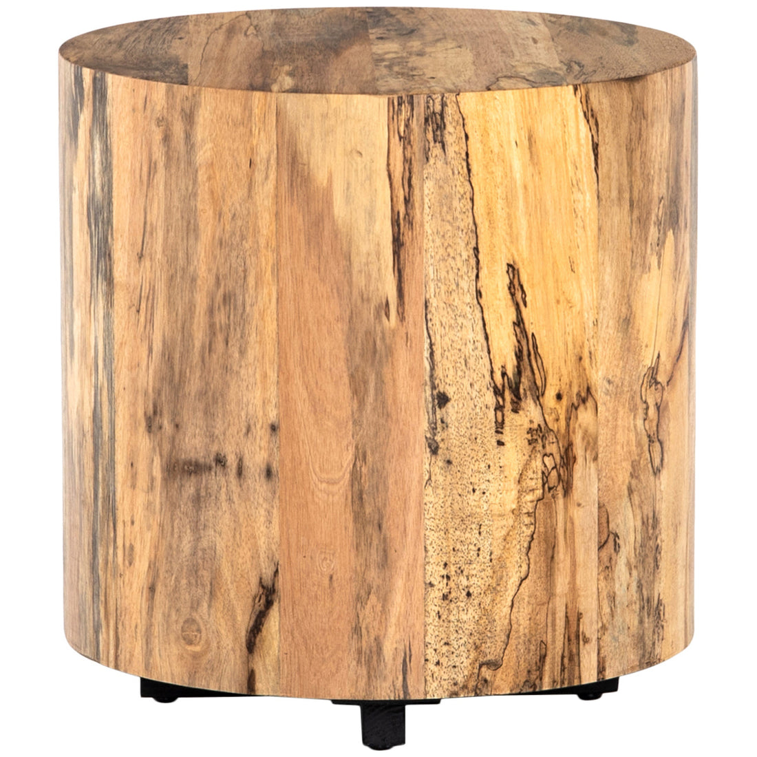 Four Hands Wesson Hudson Round End Table - Spalted Primavera