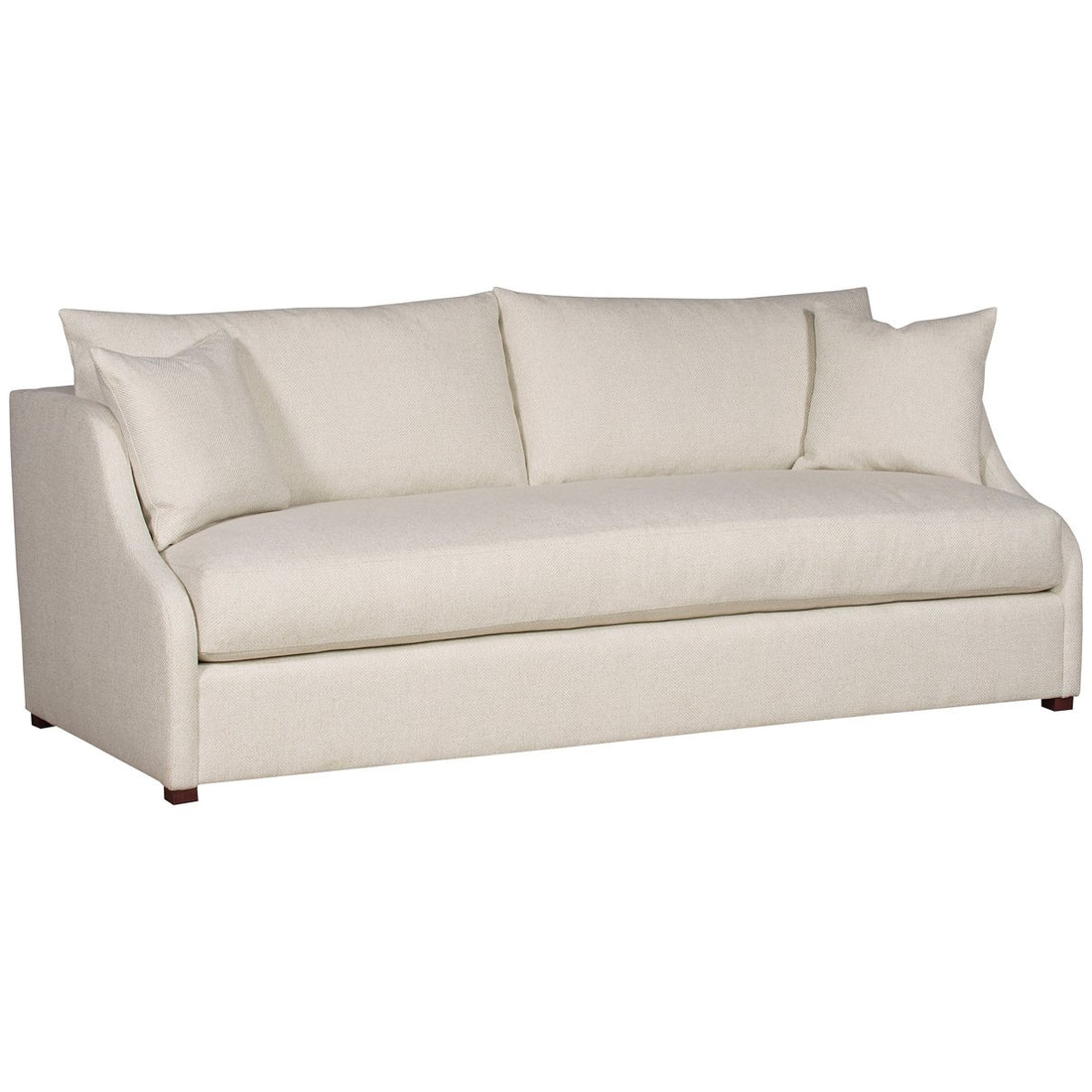 Vanguard Furniture Cora Bench Seat Sofa in Rodriguez Ivory