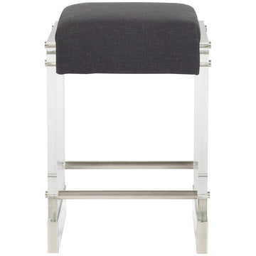 Vanguard Furniture Jake Charcoal Metal Base Counter Stool