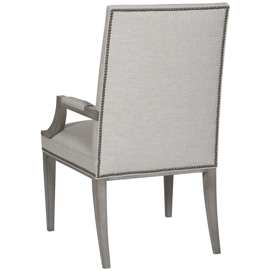 Vanguard Furniture Norfolk Nickel Hanover Button-Back Arm Chair