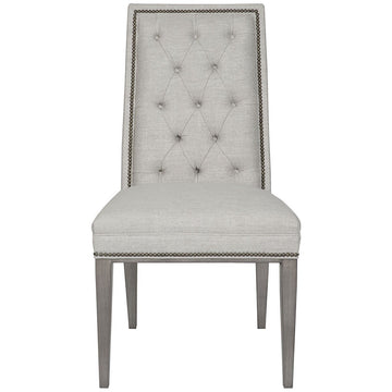 Vanguard Furniture Norfolk Nickel Hanover Button-Back Side Chair