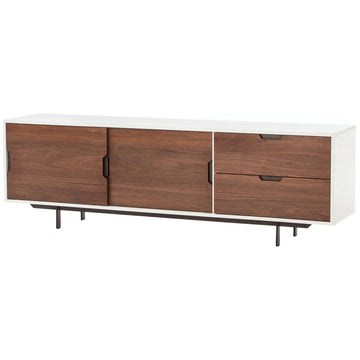 Four Hands Barton Tucker Large Media Console - White