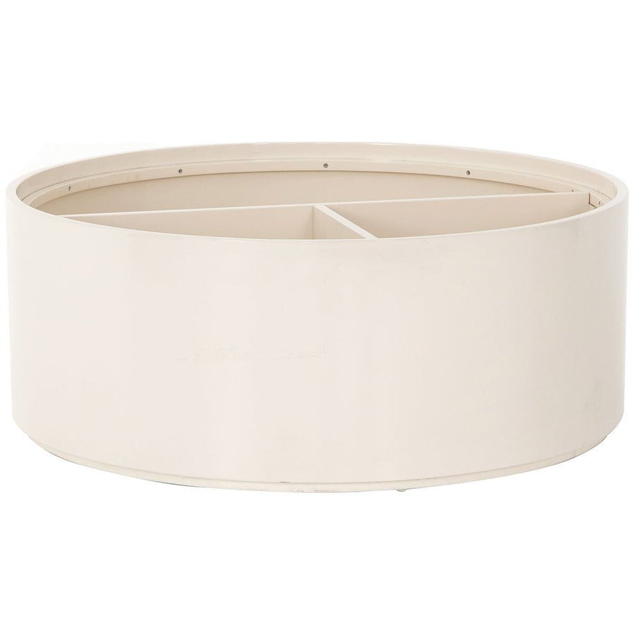 Four Hands Barton Cas Drum Coffee Table - Cream