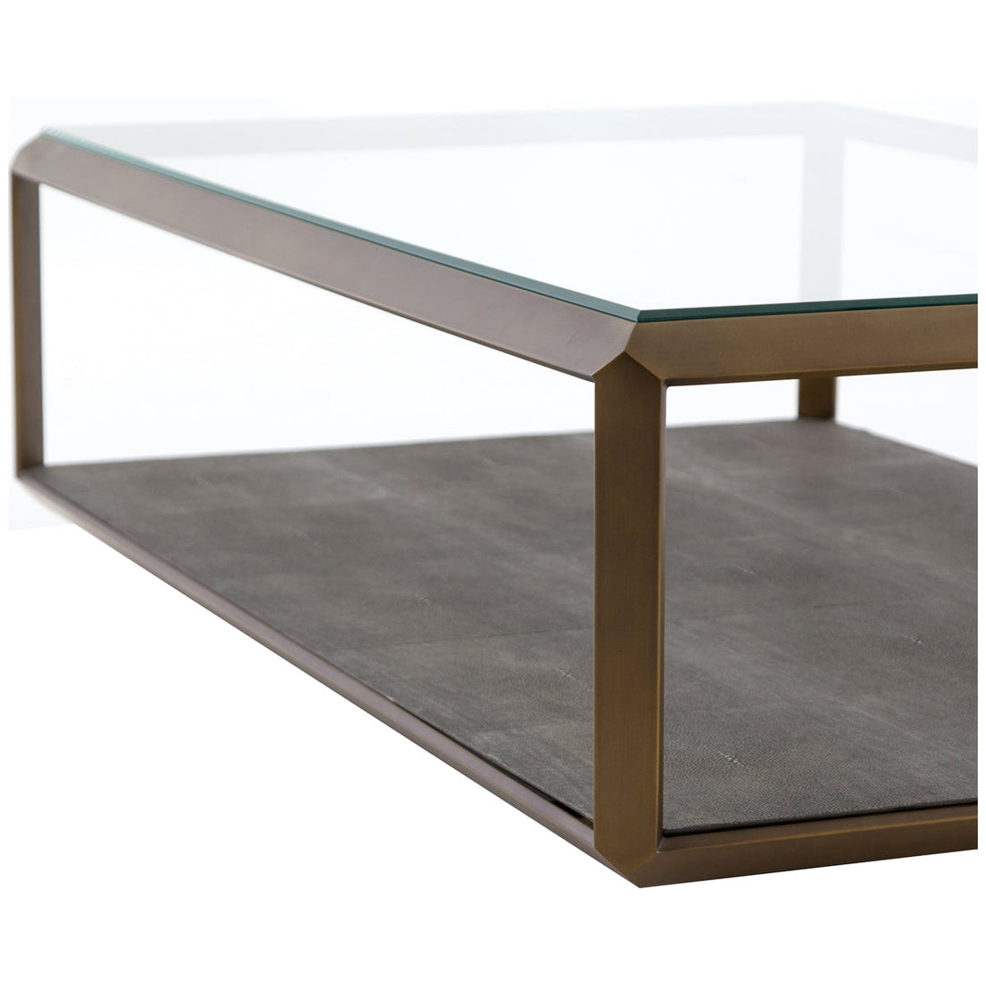 Four Hands Bentley Shagreen Shadow Box Coffee Table