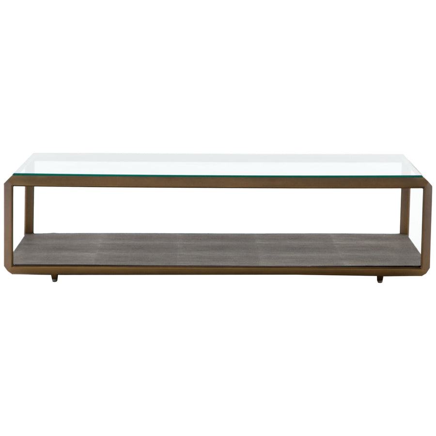 Four Hands Bentley Shagreen Shadow Box Coffee Table