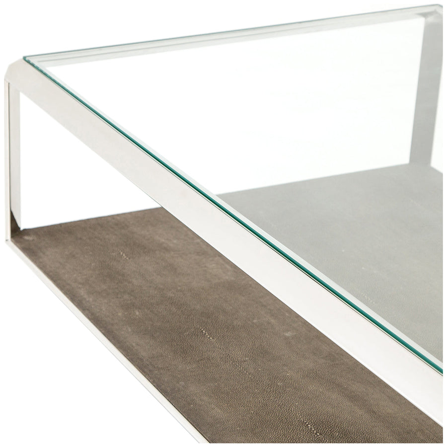 Four Hands Bentley Shagreen Shadow Box Coffee Table