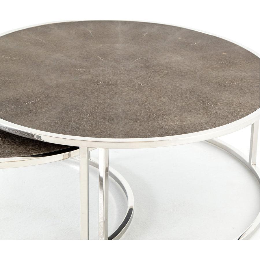 Four Hands Bentley Shagreen Nesting Coffee Table