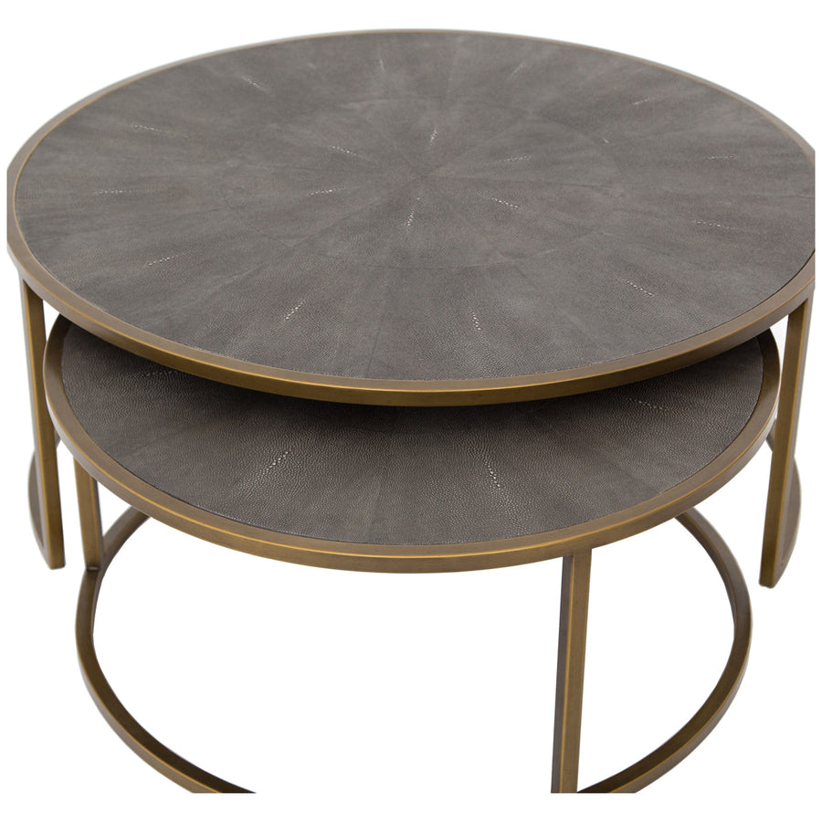 Four Hands Bentley Shagreen Nesting Coffee Table