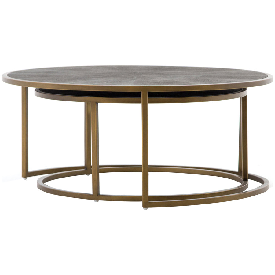 Four Hands Bentley Shagreen Nesting Coffee Table