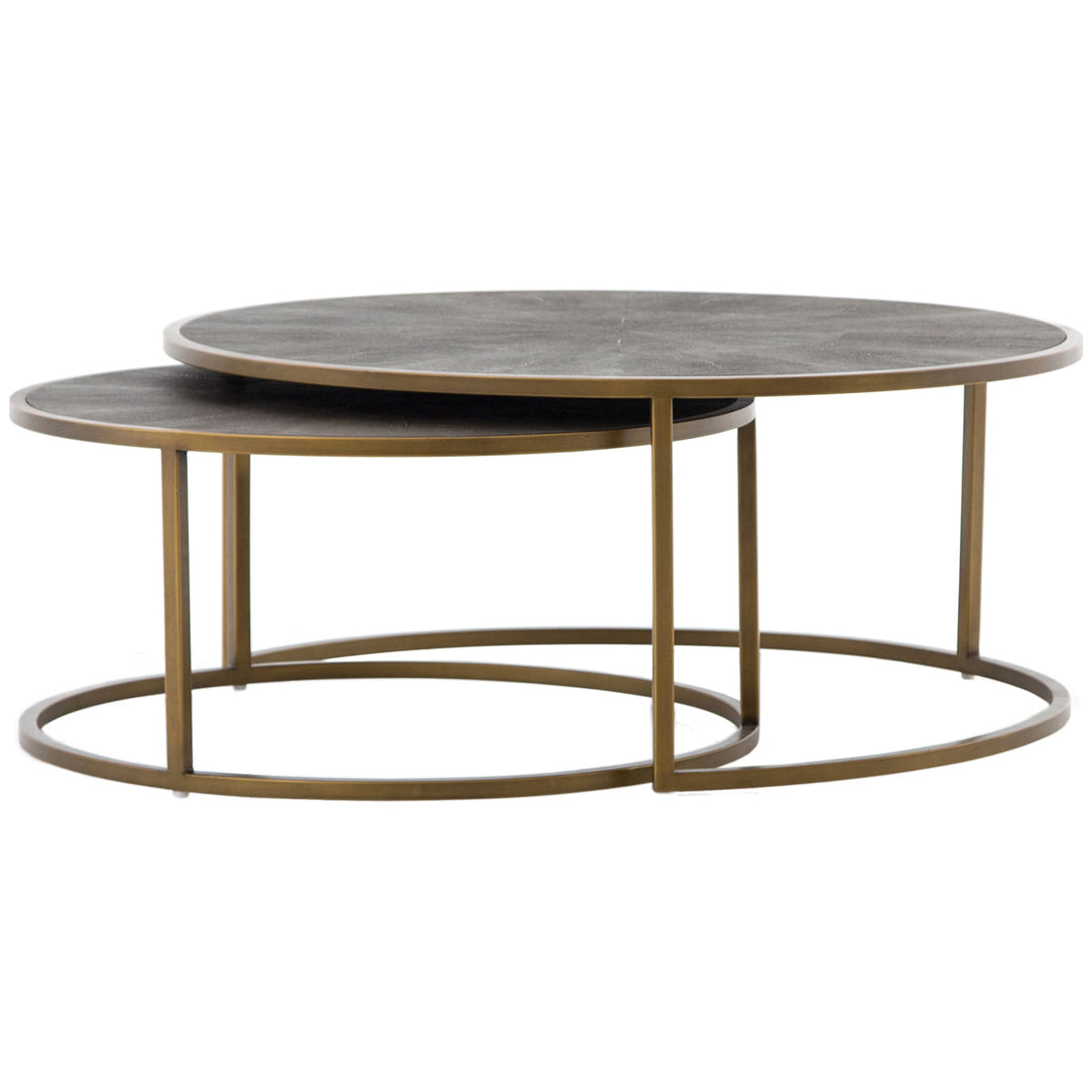 Four Hands Bentley Shagreen Nesting Coffee Table