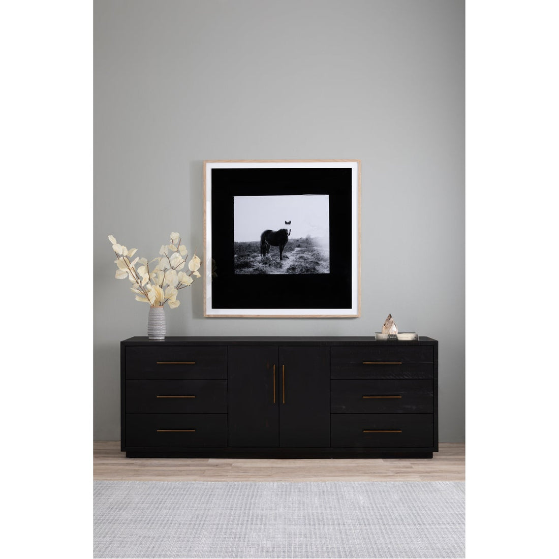 Four Hands Hadley Suki Large Media Console - Burnished Black