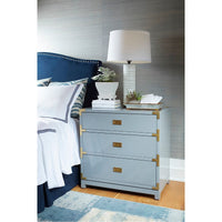 Villa & House Victoria 3-Drawer Side Table - Gray