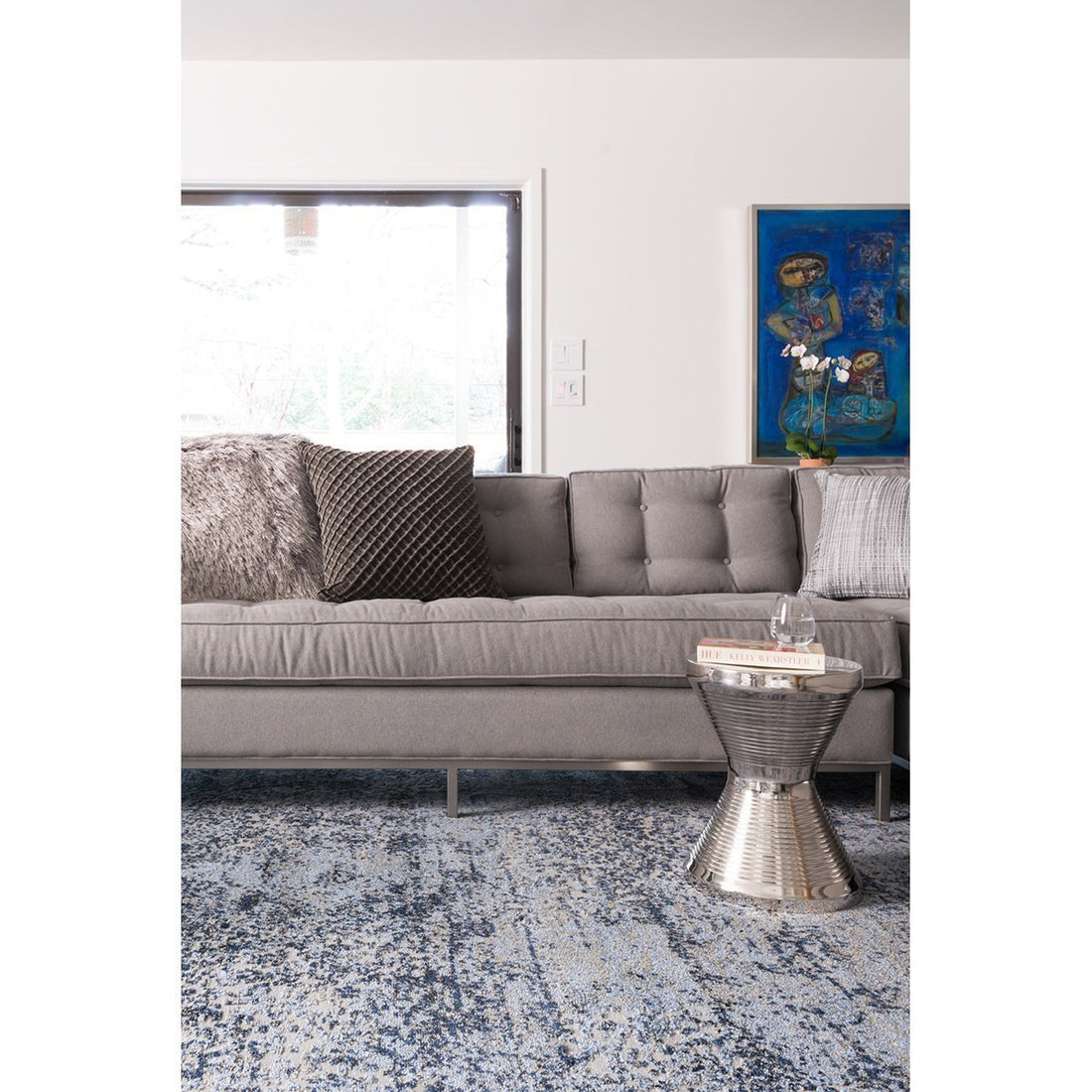 Loloi Viera VR-06 Light Blue and Grey Rug