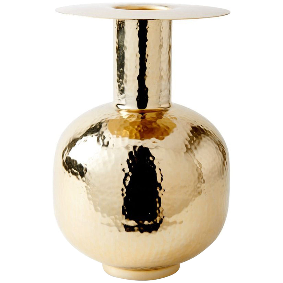 Villa & House Vitale Large Vase, Brass Finish