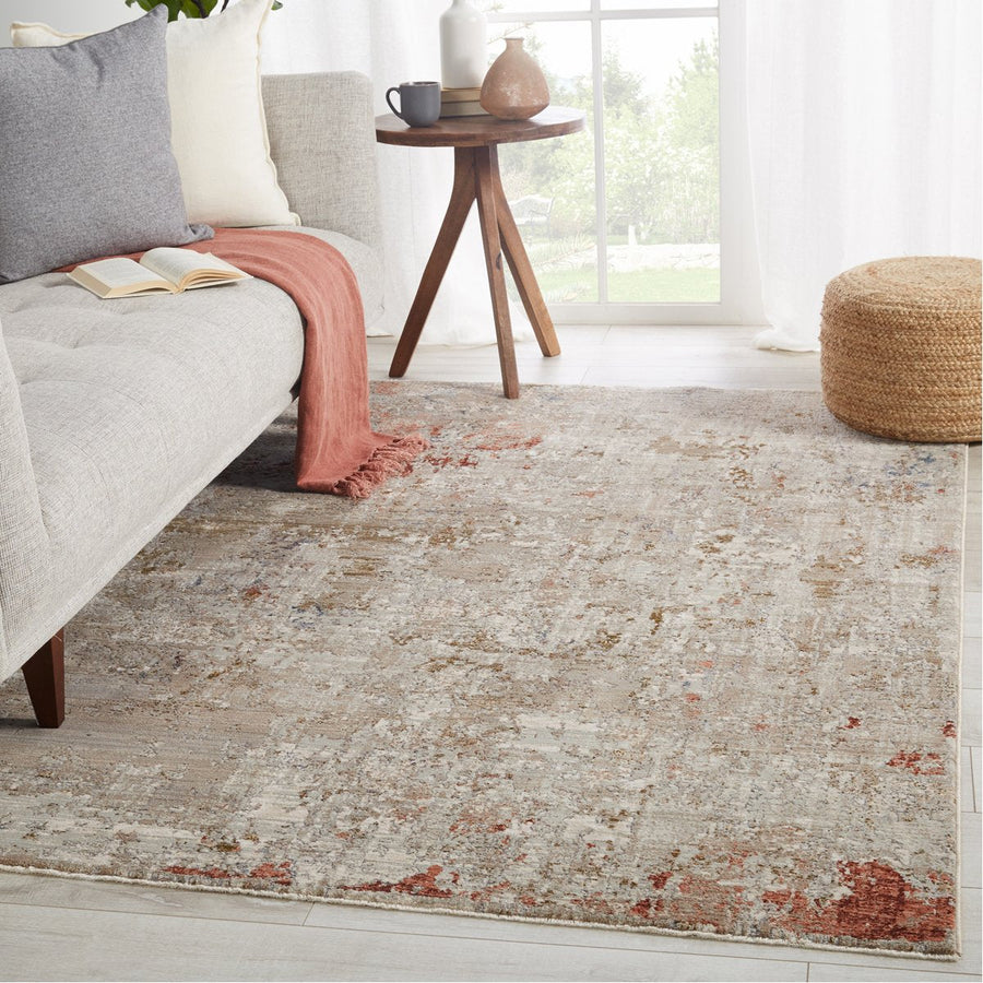 Jaipur Valentia Marzena Abstract Tan Rust VLN01 Area Rug