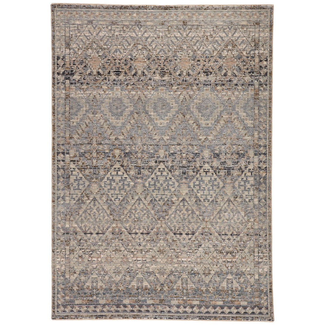 Jaipur Valentia Cashel Tribal Gray Dark Blue VLN06 Area Rug