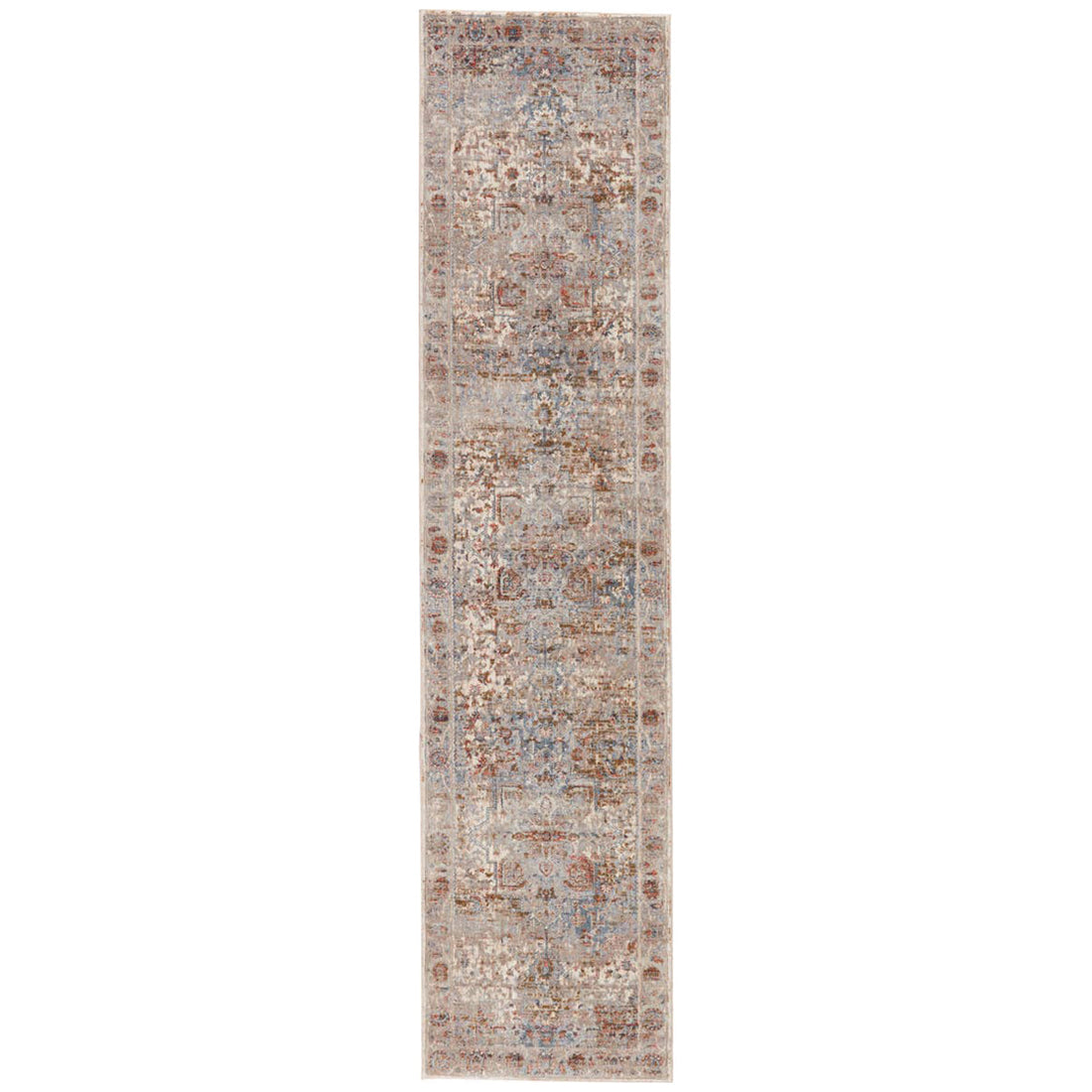 Jaipur Valentia Pierce Medallion Border Gray Multicolor VLN09 Rug