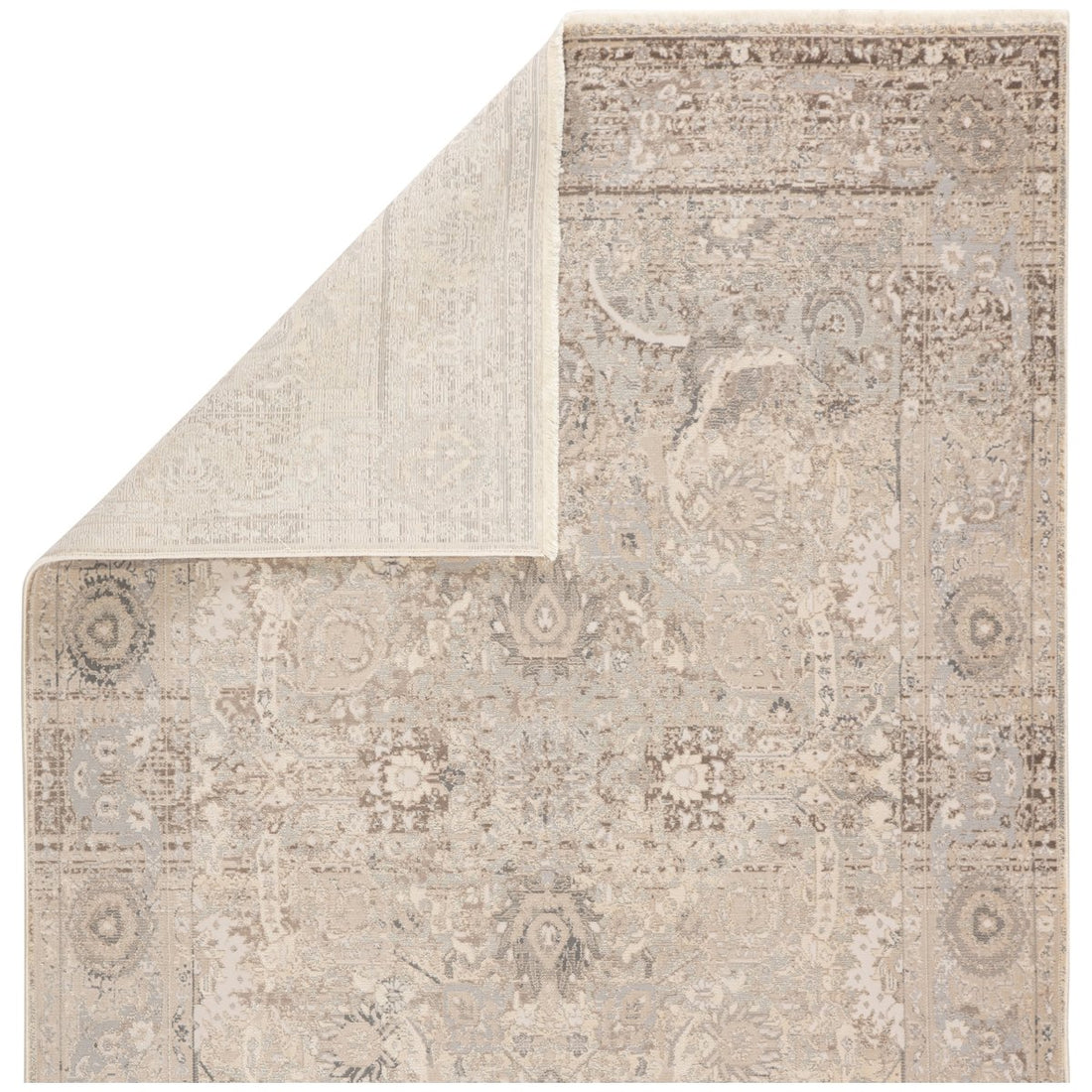 Jaipur Vienne Baptiste Oriental Damask Gray Cream VNE03 Rug