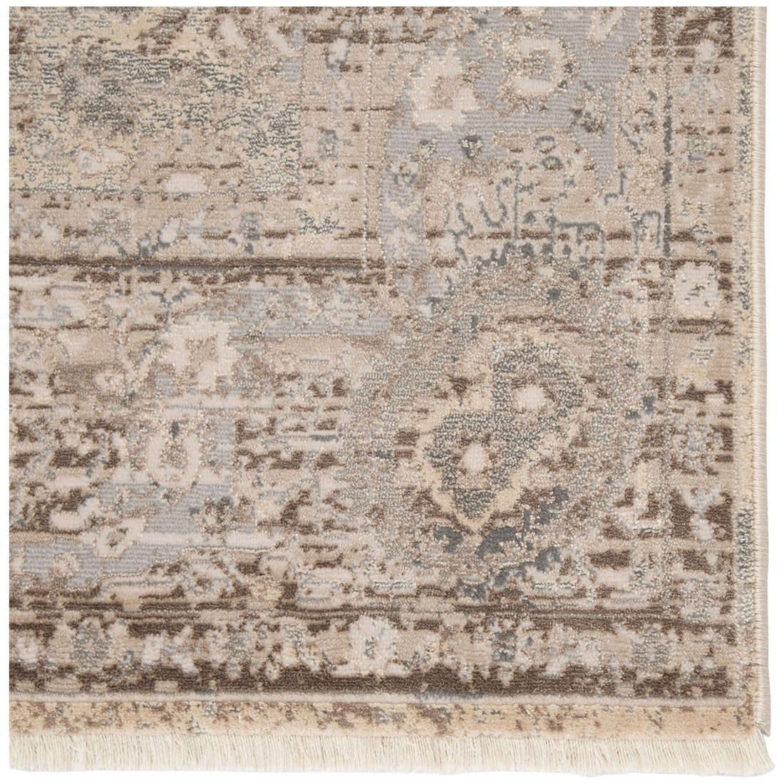 Jaipur Vienne Baptiste Oriental Damask Gray Cream VNE03 Rug