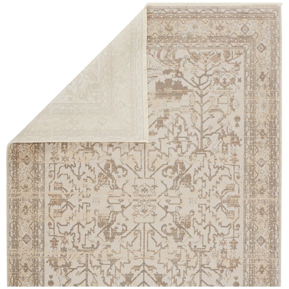 Jaipur Vienne Valentin Oriental Floral Cream Light Gray VNE05 Rug