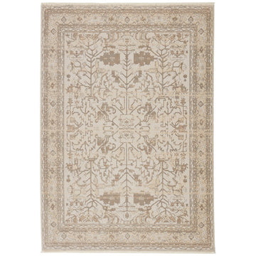 Jaipur Vienne Valentin Oriental Floral Cream Light Gray VNE05 Rug