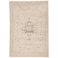 Jaipur Vienne Lucien Medallion Border Cream Light Gray VNE06 Rug