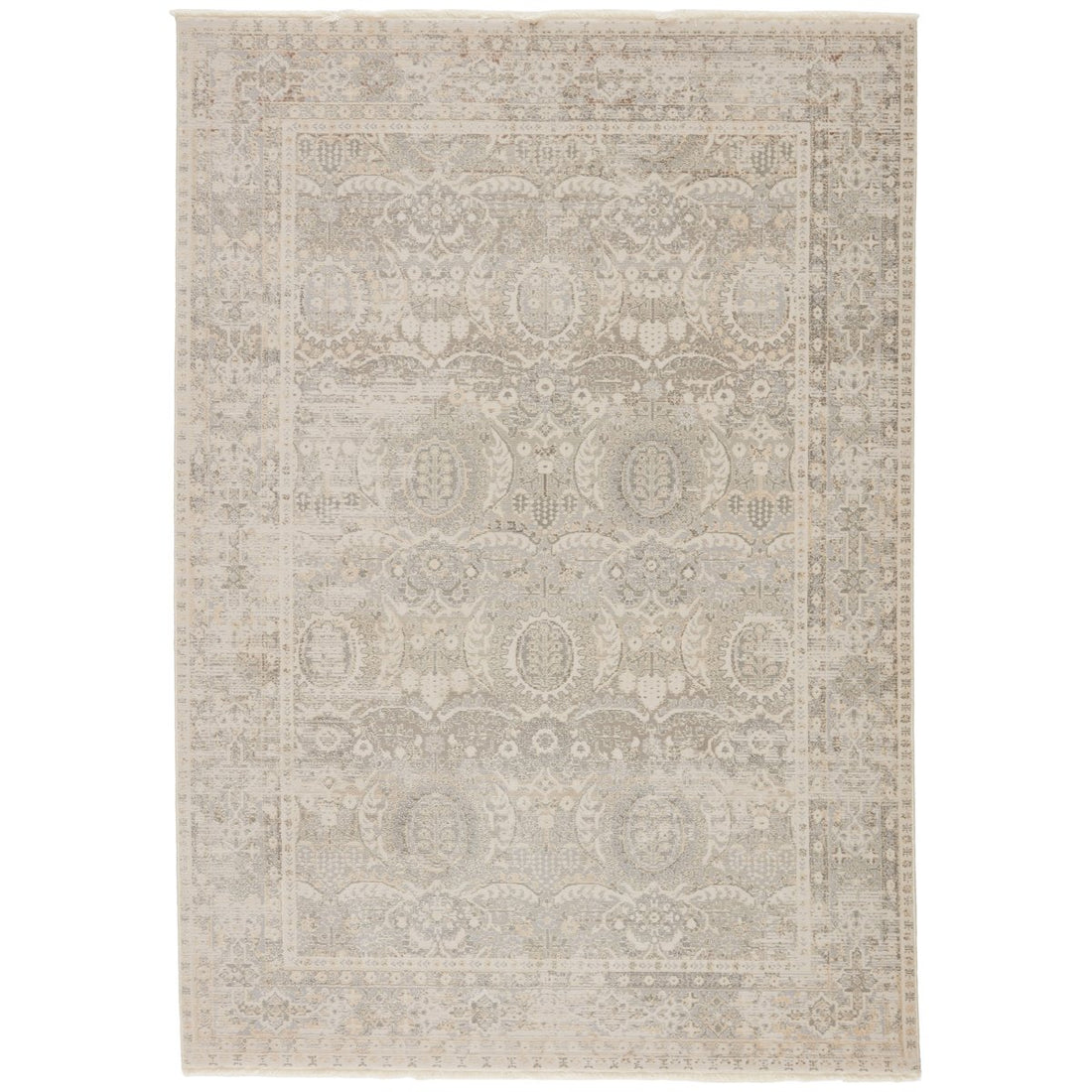 Jaipur Vienne Michon Oriental Damask Gray Cream VNE07 Rug