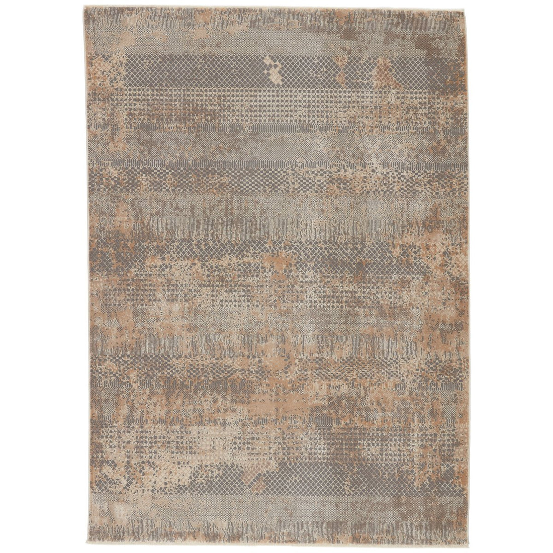 Jaipur Vienne Ezri Tribal Abstract Gray Tan VNE11 Rug