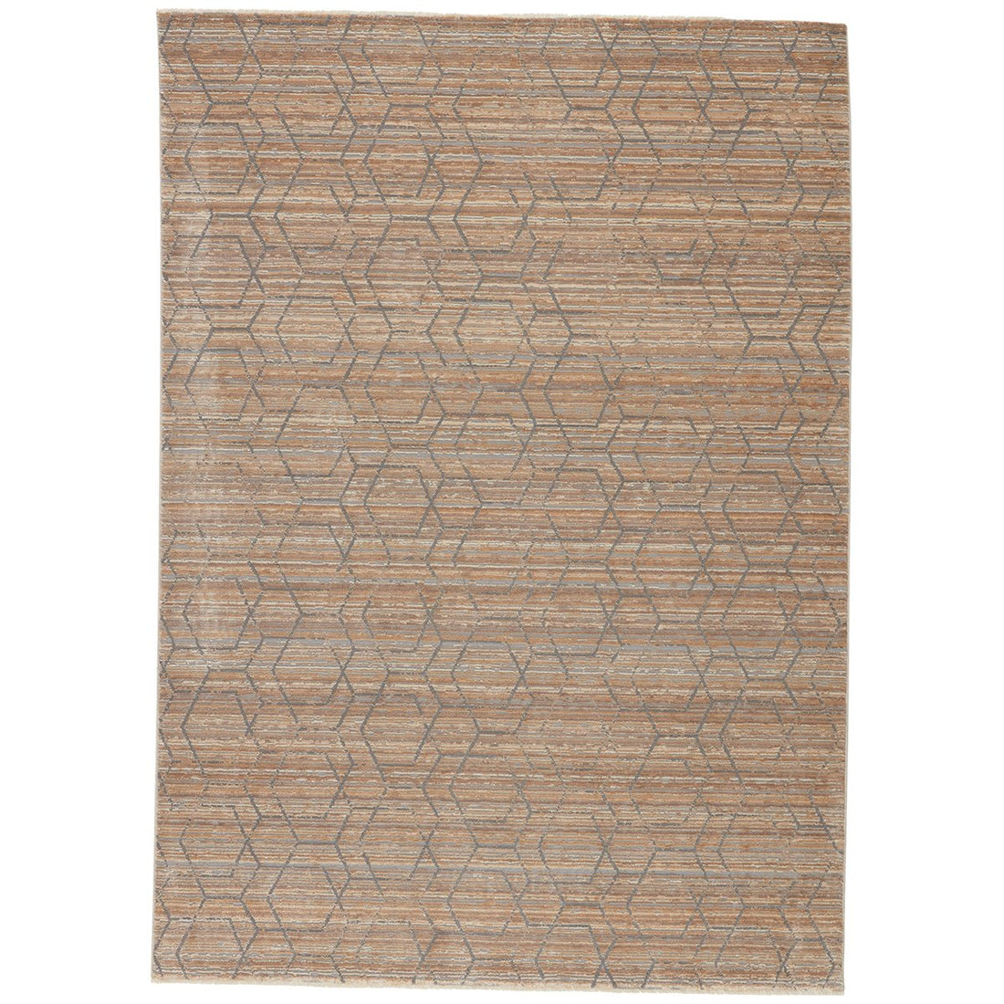 Jaipur Vienne Cavendish Trellis Geometric Tan Gray VNE12 Rug