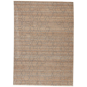 Jaipur Vienne Cavendish Trellis Geometric Tan Gray VNE12 Rug