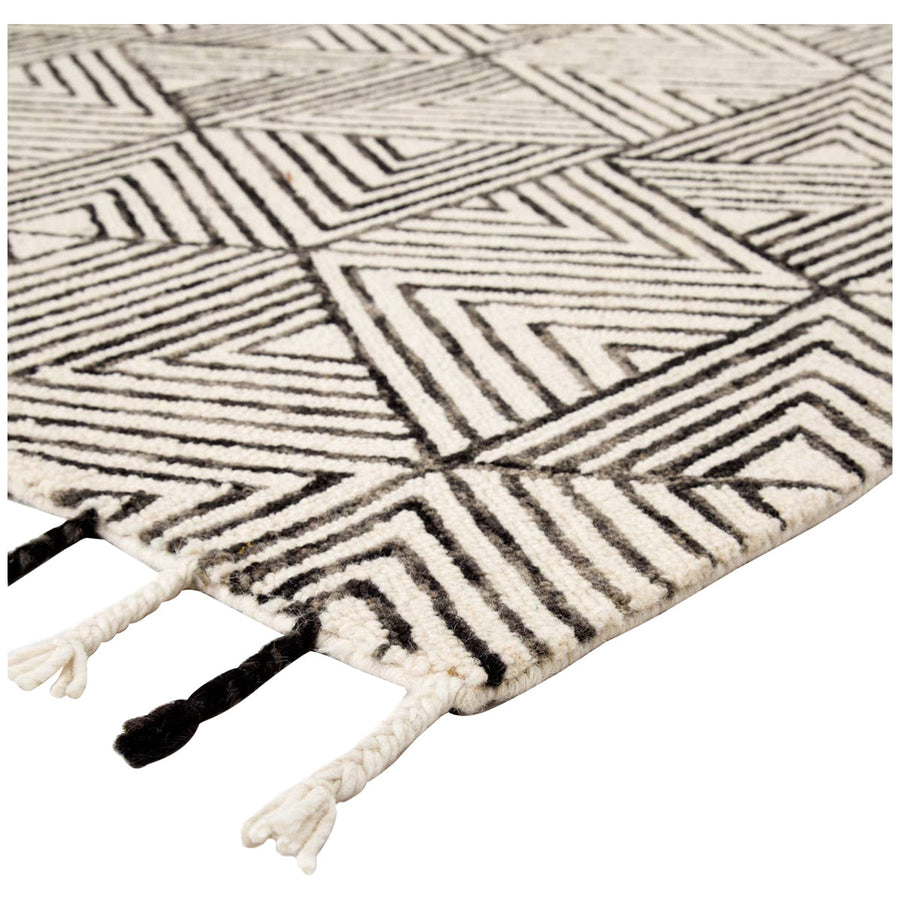 Jaipur Vera by Nikki Chu Montblanc Geometric Ivory Gray VNK01 Area Rug