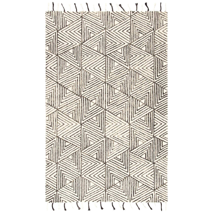 Jaipur Vera by Nikki Chu Montblanc Geometric Ivory Gray VNK01 Area Rug