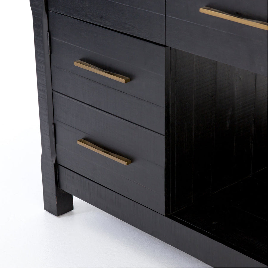 Four Hands Patten Ian Kitchen Island - Black Acacia