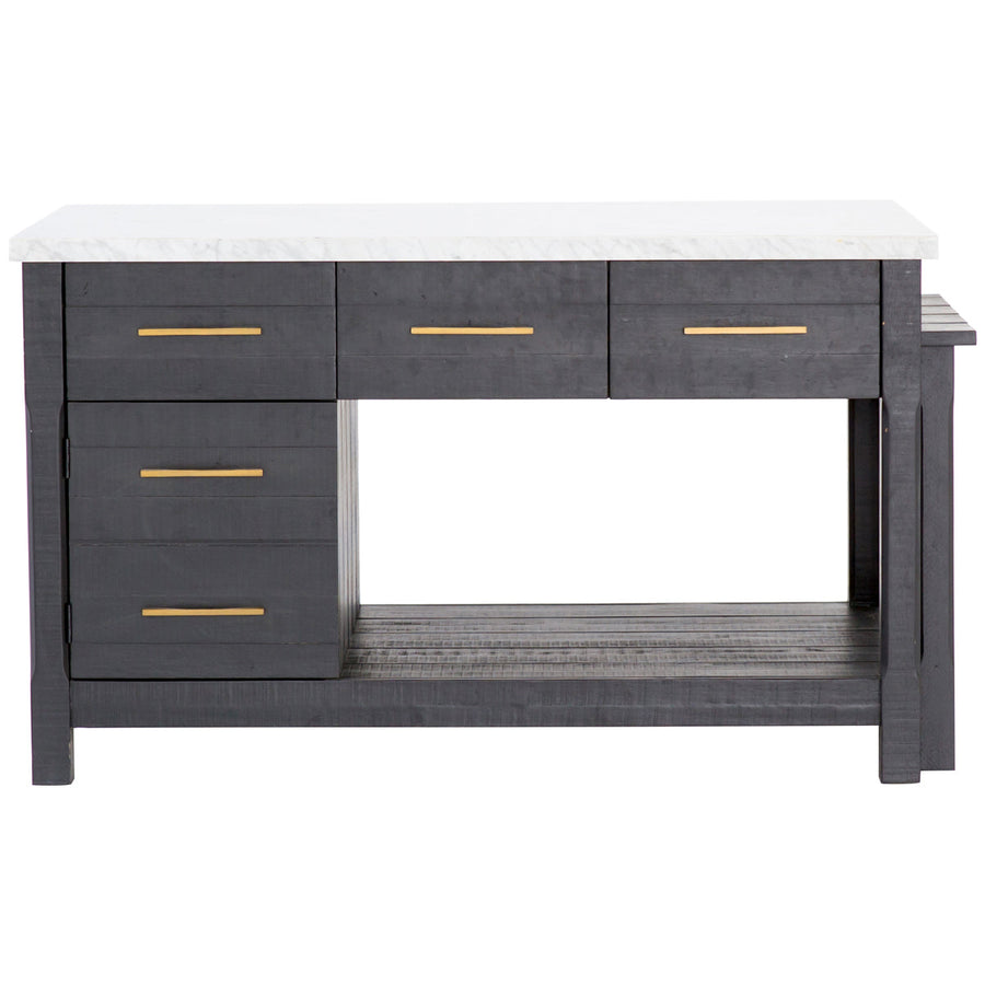 Four Hands Patten Ian Kitchen Island - Black Acacia