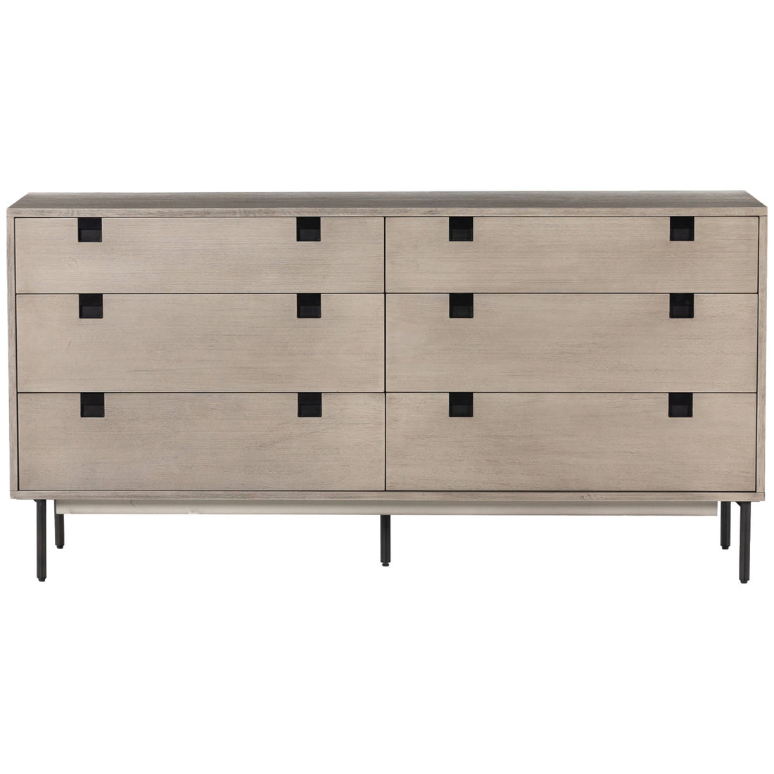 Four Hands Patten Carly 6-Drawer Dresser - Grey Wash