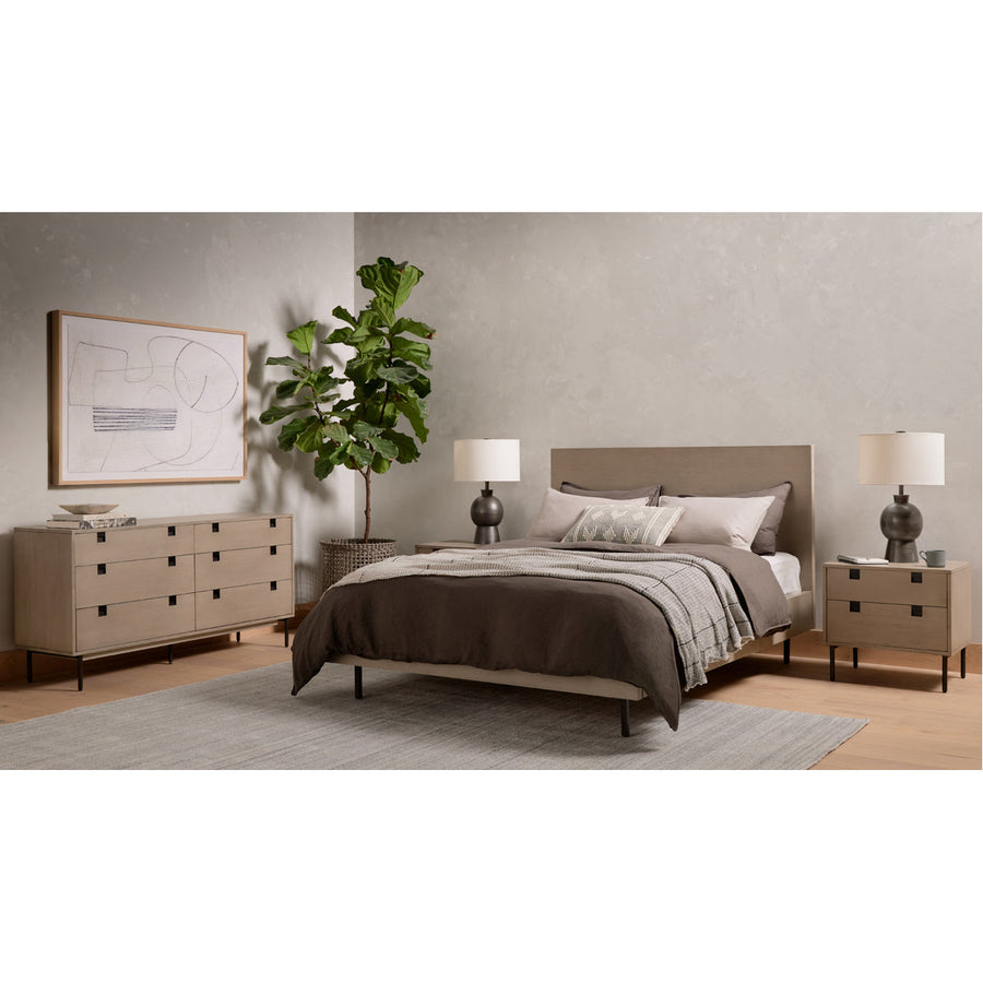 Four Hands Patten Carly 6-Drawer Dresser - Grey Wash