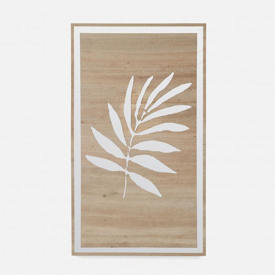 Made Goods Vera II Laser Engraved Banana Bark and Mirror Wall Decor