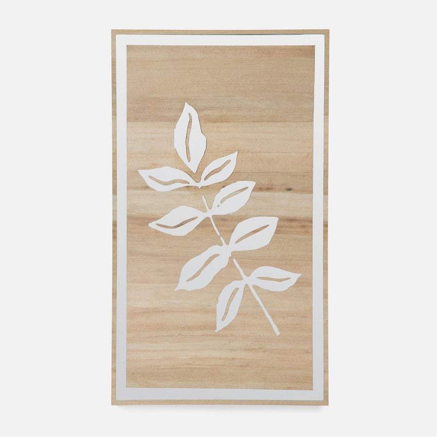 Made Goods Vera IV Laser Engraved Banana Bark and Mirror Wall Decor