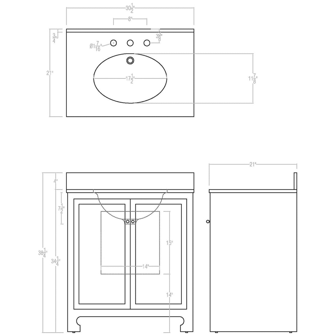 Worlds Away Boyd Bath Vanity