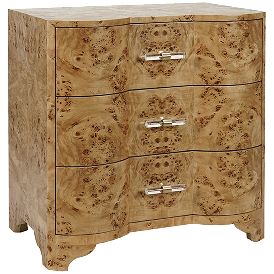 Worlds Away Calvin 3-Drawer Side Table