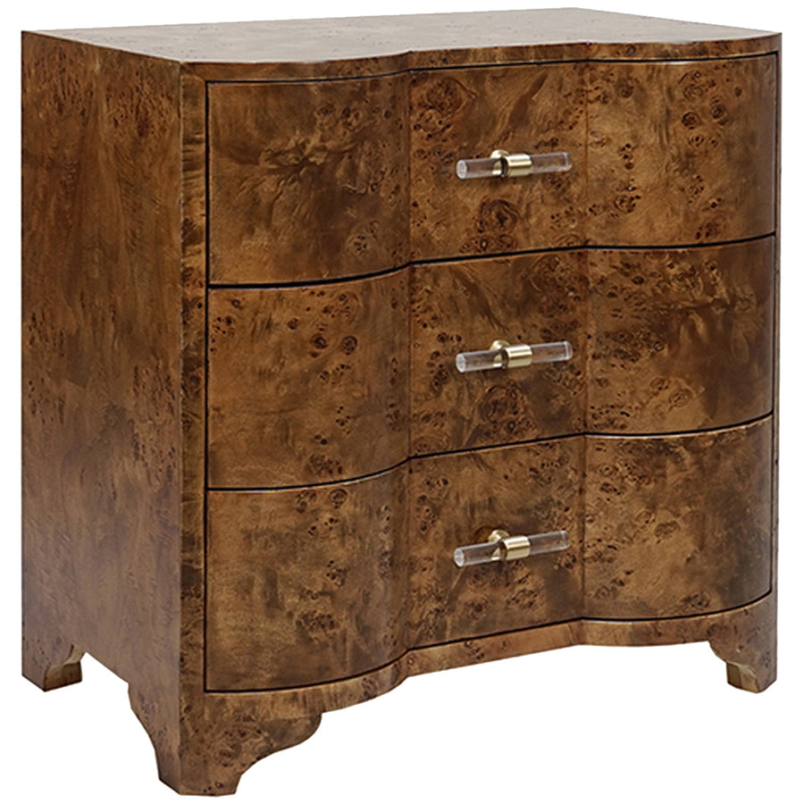 Worlds Away Calvin 3-Drawer Side Table