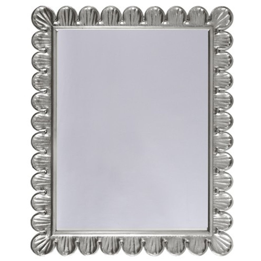 Worlds Away Scalloped Edge Frame Mirror