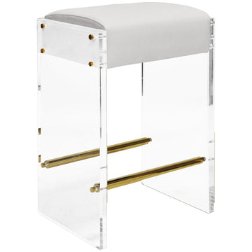 Worlds Away Indy Acrylic Panel Counter Stool