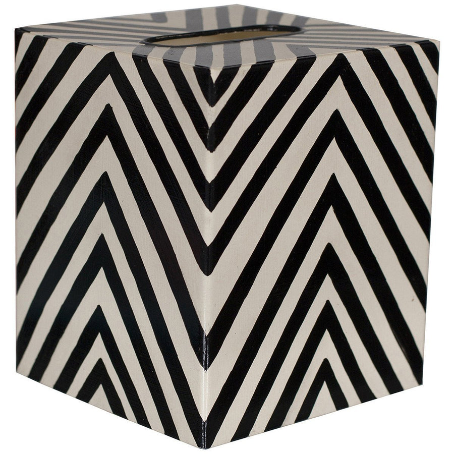 Worlds Away Kleenex Zebra Box